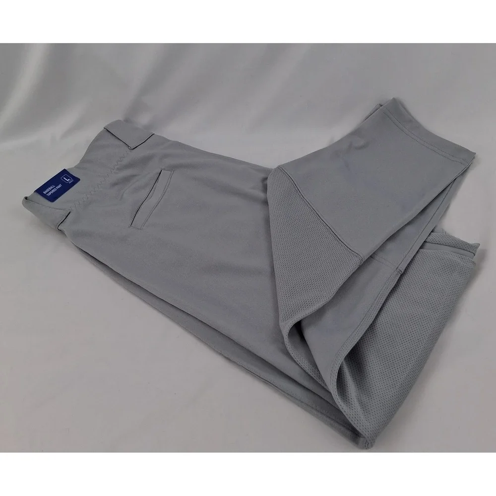 Baseball Tapered Pants Grey Adult Large DBB-SB100A-S01 Mens New - Picture 8 of 13